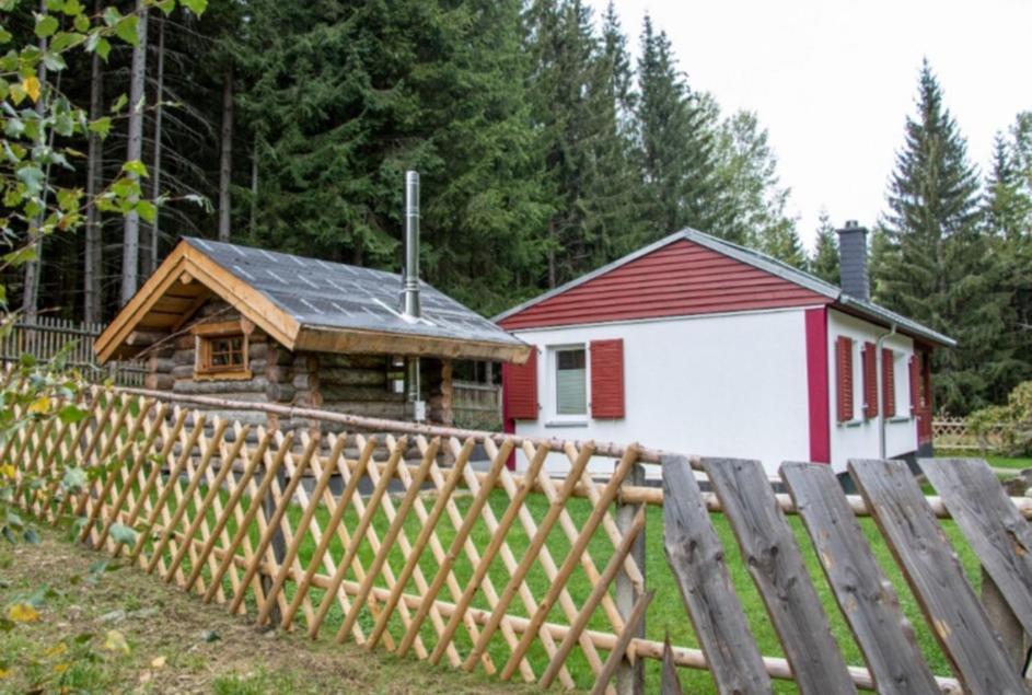 Erzgebirgsidyll Breitenbrunn - Waldhaus Neuer Anbau Exteriér fotografie