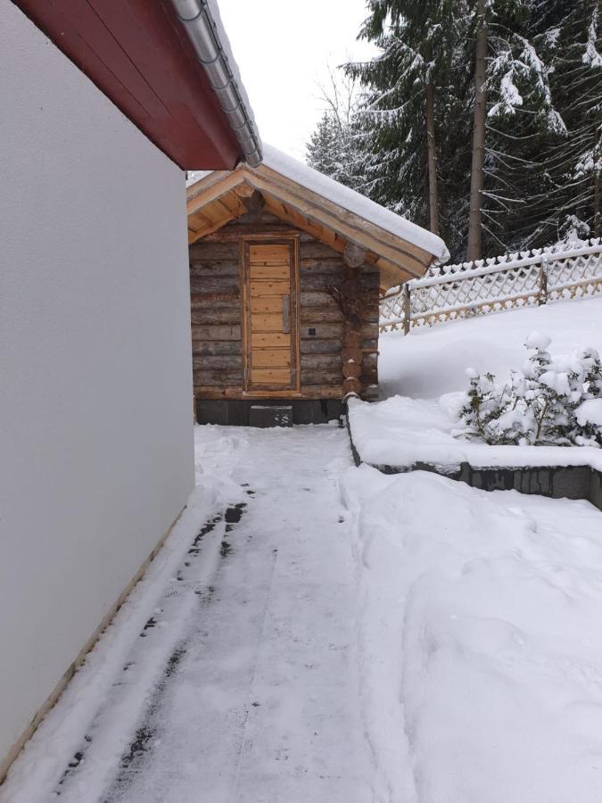 Erzgebirgsidyll Breitenbrunn - Waldhaus Neuer Anbau Exteriér fotografie